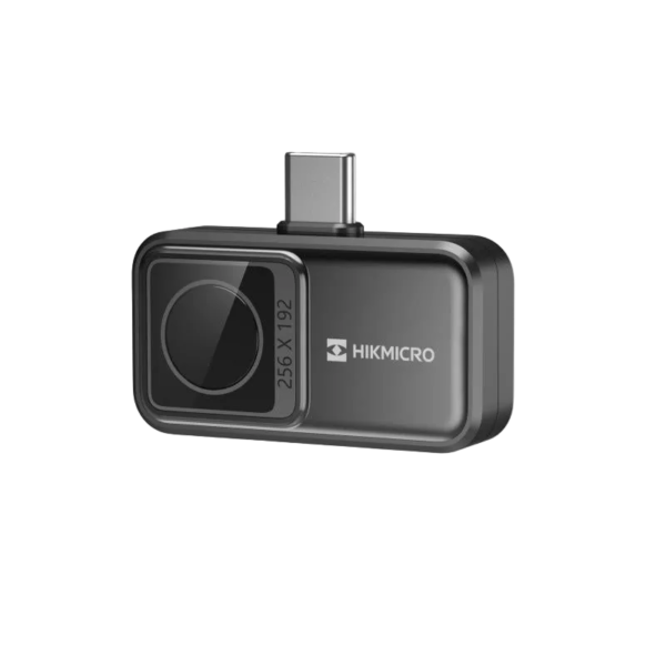 HIKMICRO Mini2 V2 termisk smartphonekamera – frontvy med USB-C-anslutning