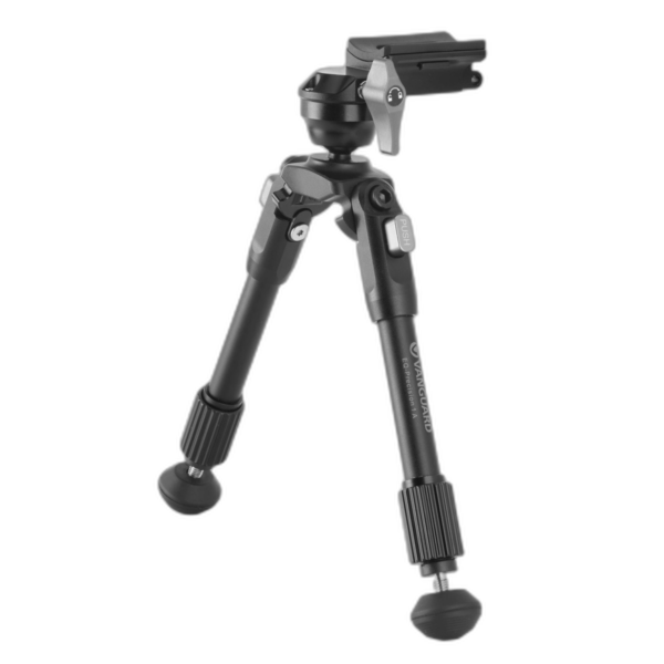 Vanguard EQ-Precision gevärsstöd (tvåben) med 360° kulhuvud, i aluminium- och kolfiberutförande för jakt