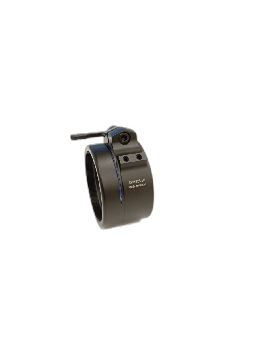 Rusan ARM52 QR-adapter M52x0.75 – snabbfästklämma för termisk clip-on-enhet med eget trådkors