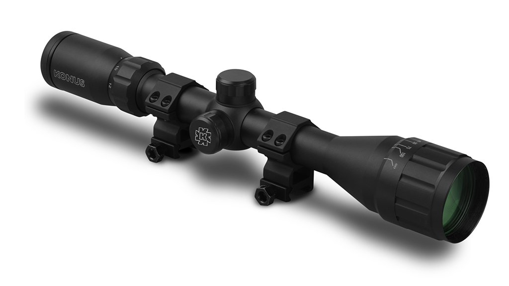 Konus FIGHTER 4-12x40 – kikarsikte med justerbart objektivparalax