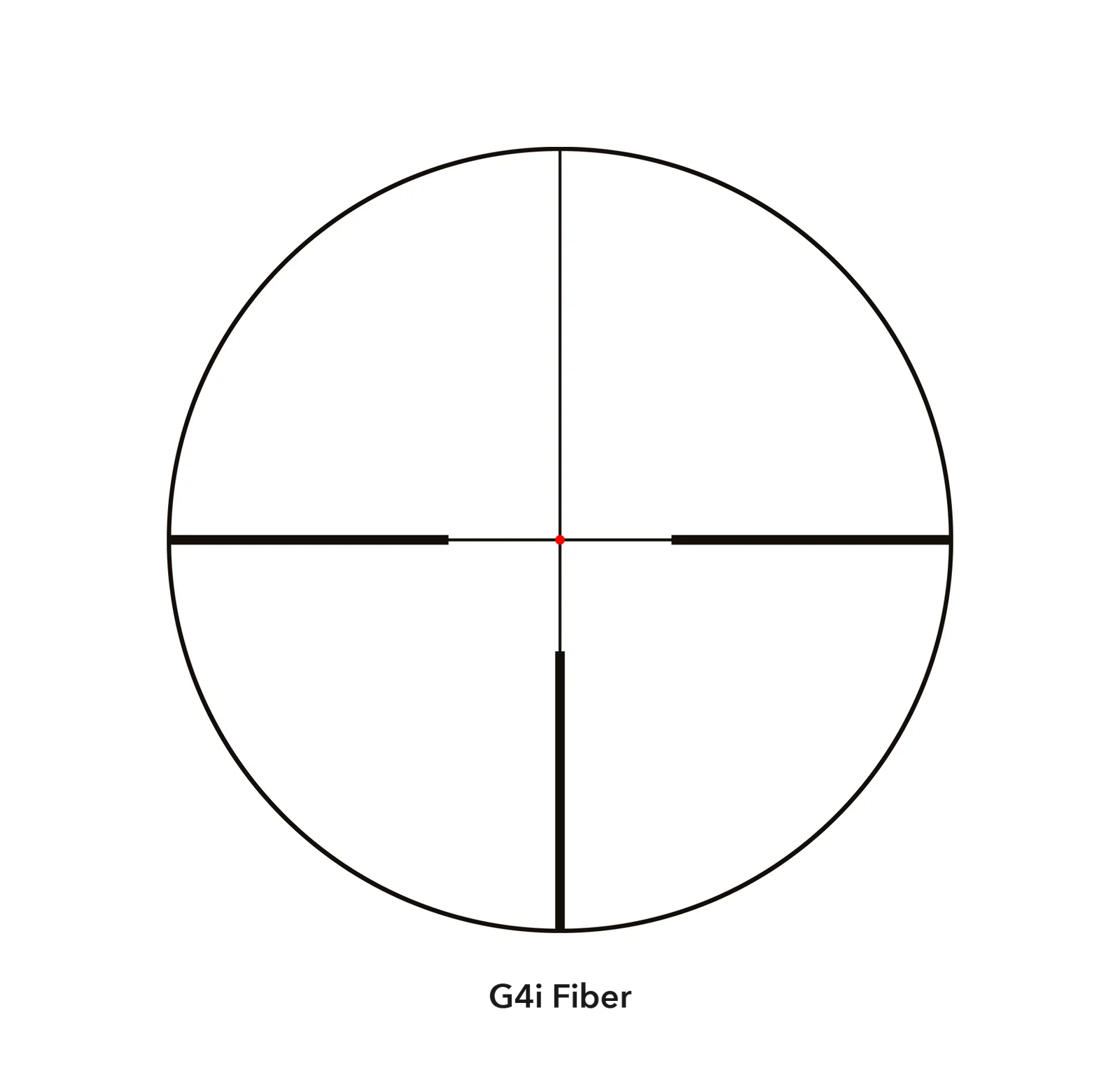 GPO G4i Fiber-riktmedel – hårkors med belyst mittpunkt, diagram